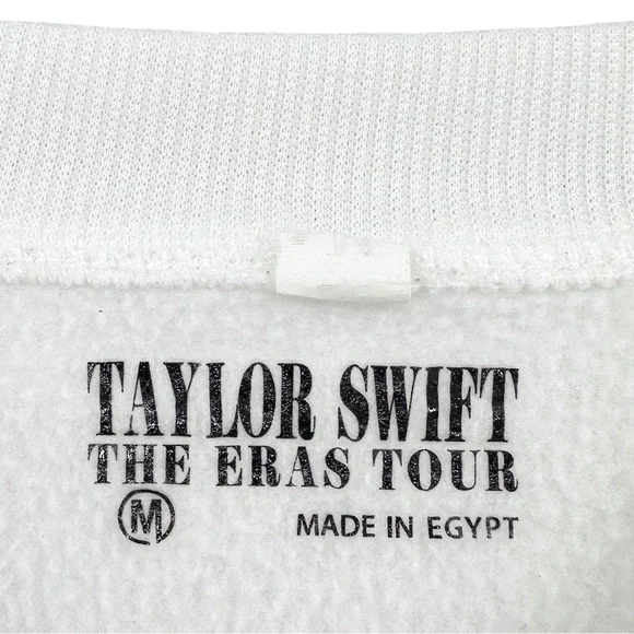 TAYLOR SWIFT Sweatshirt The Eras Tour Reputation Crewneck White - Picture 3 of 3
